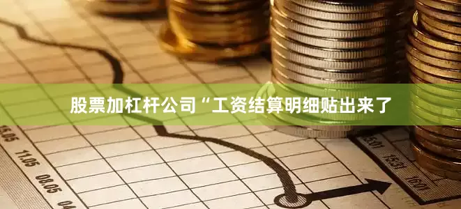 股票加杠杆公司“工资结算明细贴出来了