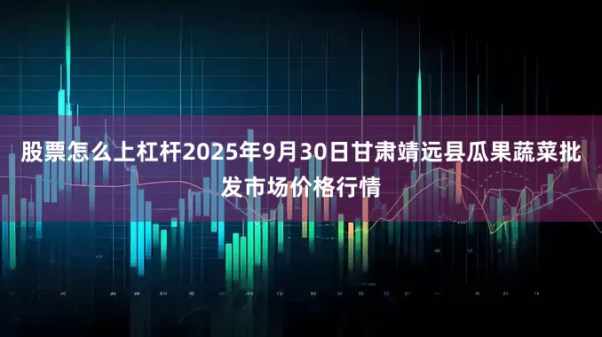 股票怎么上杠杆2025年9月30日甘肃靖远县瓜果蔬菜批发市场价格行情